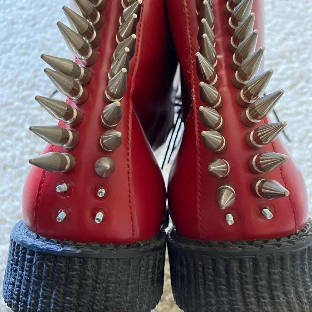 Undeground Red Boots Made in England Size 11